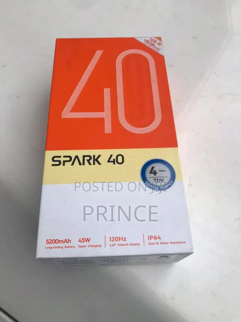 New Tecno Spark 40 128 GB Black