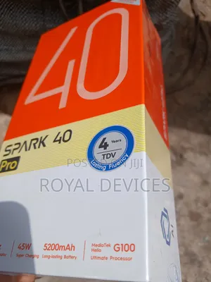 New Tecno Spark 40 Pro 256 GB Black