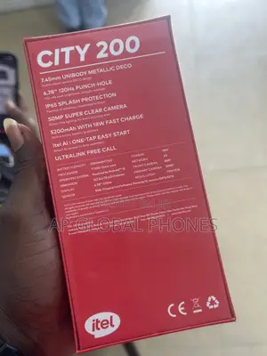 New Itel City 200 128 GB Silver