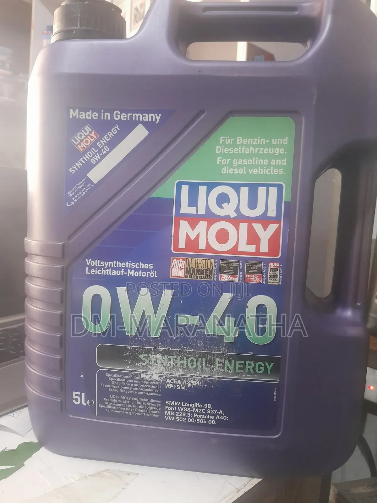 Ow-40 Full Synthetic Liqui Moly Engine Oil
