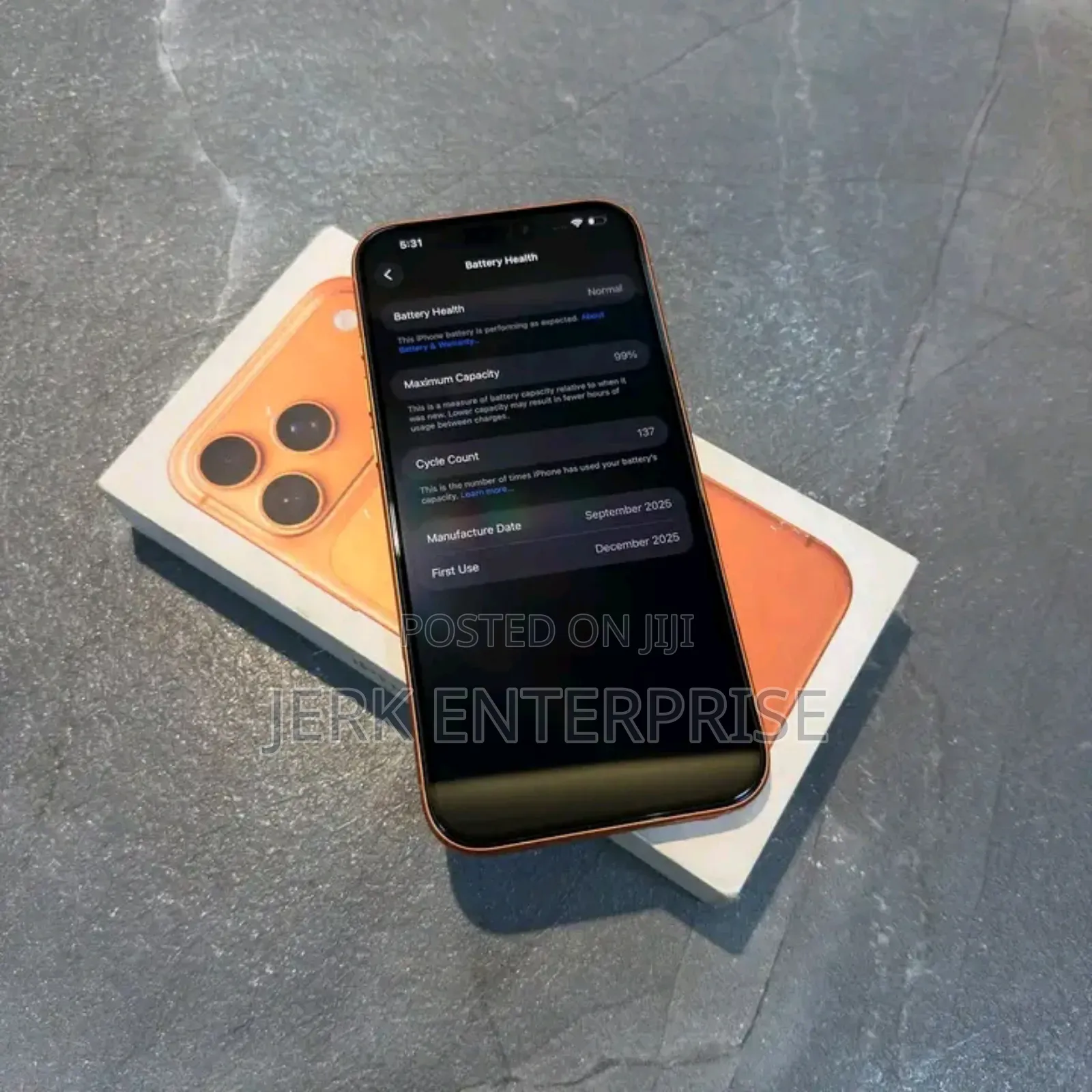 New Apple iPhone 17 Pro 1 TB Orange