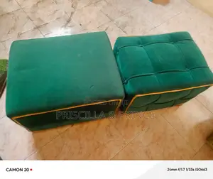 Tufted Velvet Stool