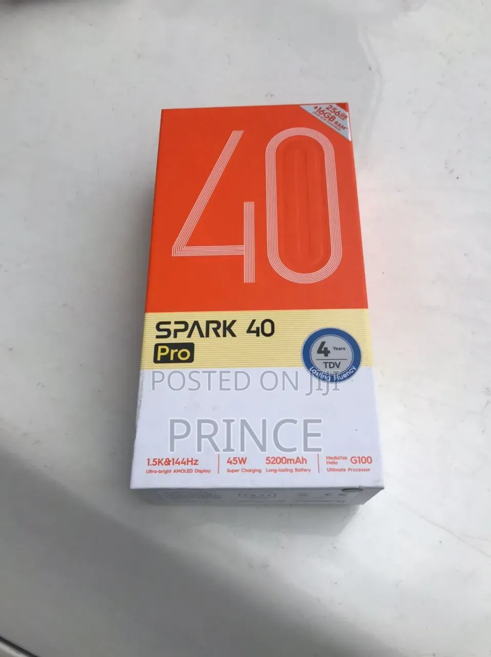 New Tecno Spark 40 Pro 256 GB Blue