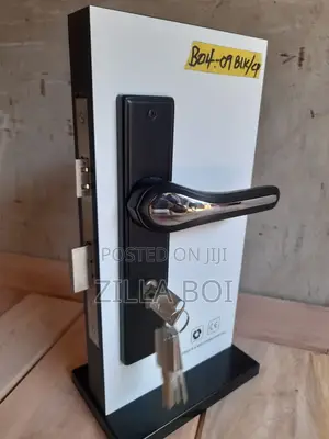 Black Wooden Door Lock