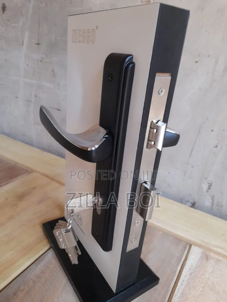Black Wooden Door Lock