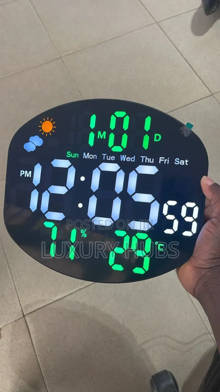 Large Led Digital Wall Mounted Clock