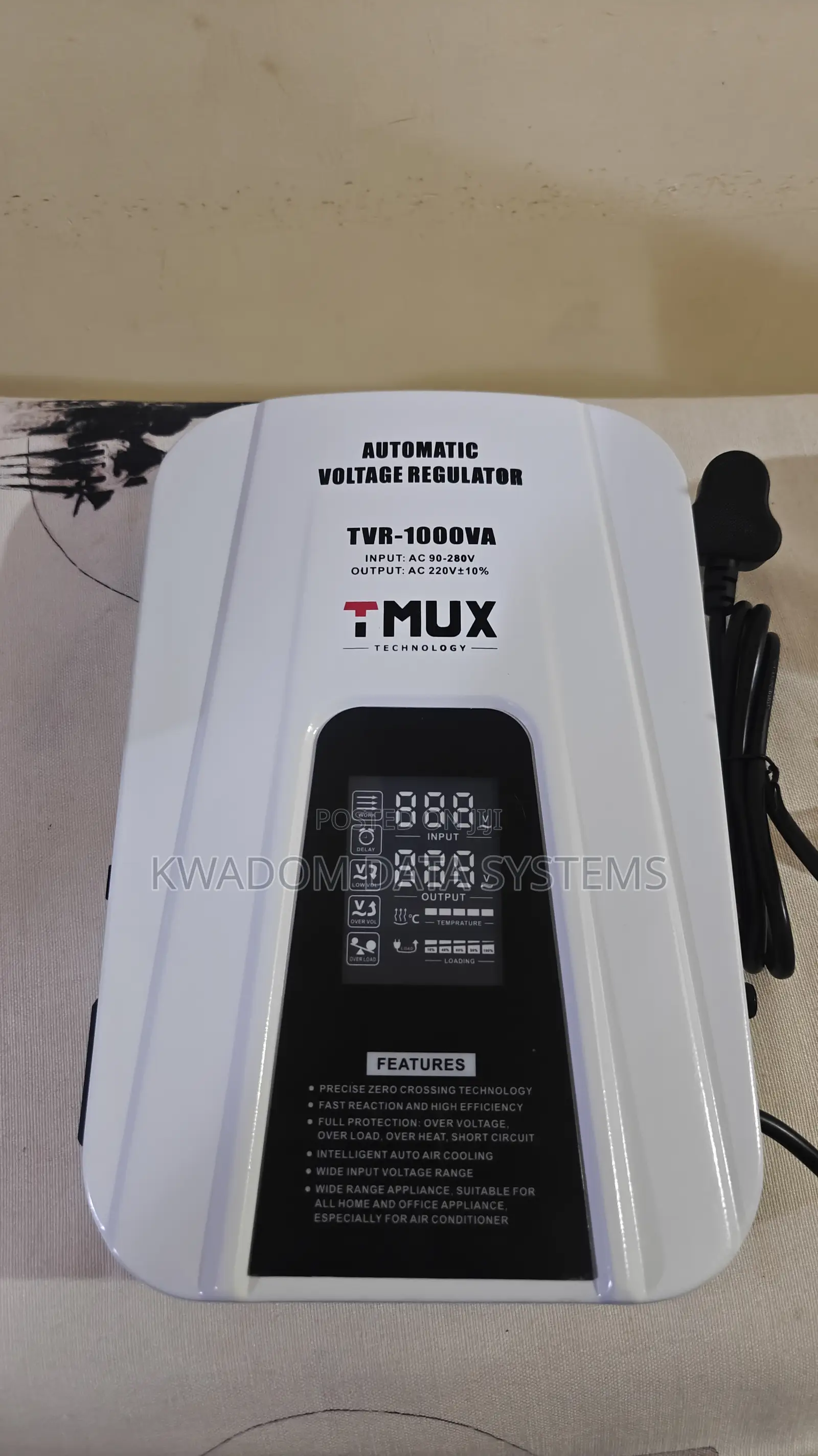 T-mux 1kva Electronic Relay Control Single Phase Voltage Stabilizer