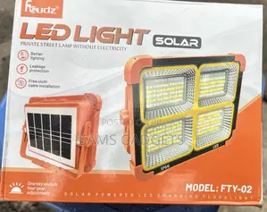 Fsudz Fty-02 Solar Powered Led Charging Floodlight (Ip66 Waterproof)