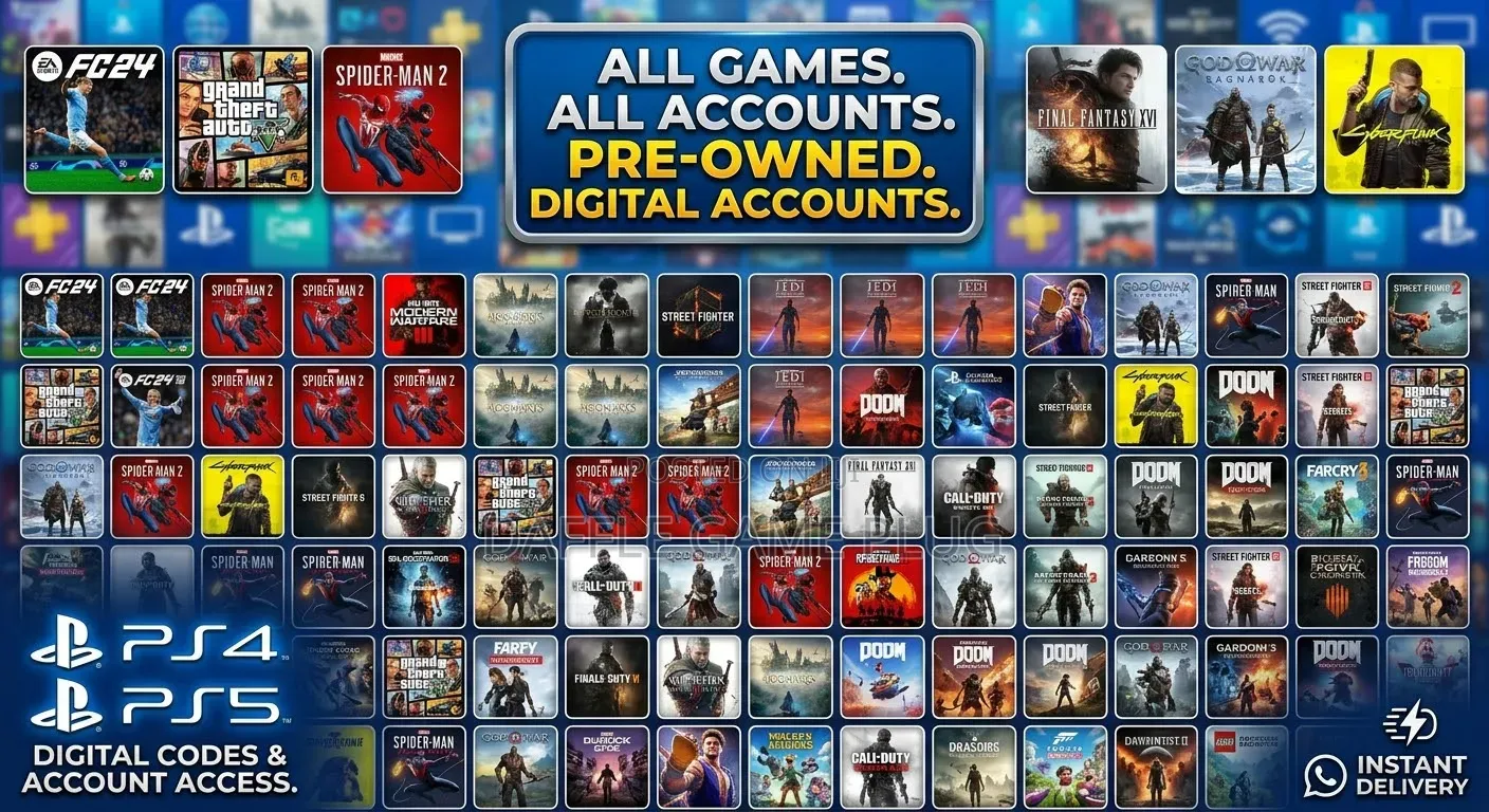 Ps4/Ps5 Primary Game Accounts | Spider-Man 2, Fc 24, God of War,Etc