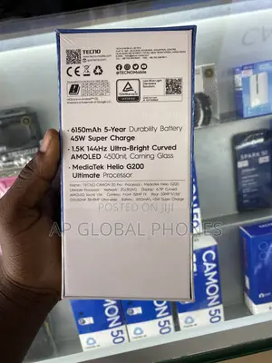 New Tecno Camon 50 Pro 256 GB Black