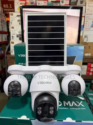 V380max Solar 4g Camera 3lens 6mp Audio Human Tracking 2 Way Audio