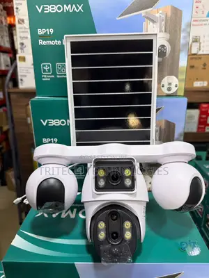 V380max Solar 4g Camera 4lens 10x Zoom 6mp Audio Human Tracking 2 Way