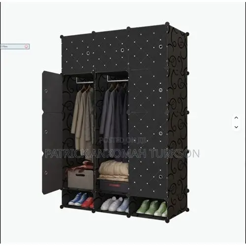 12 Cubes Plastic Wardrobe