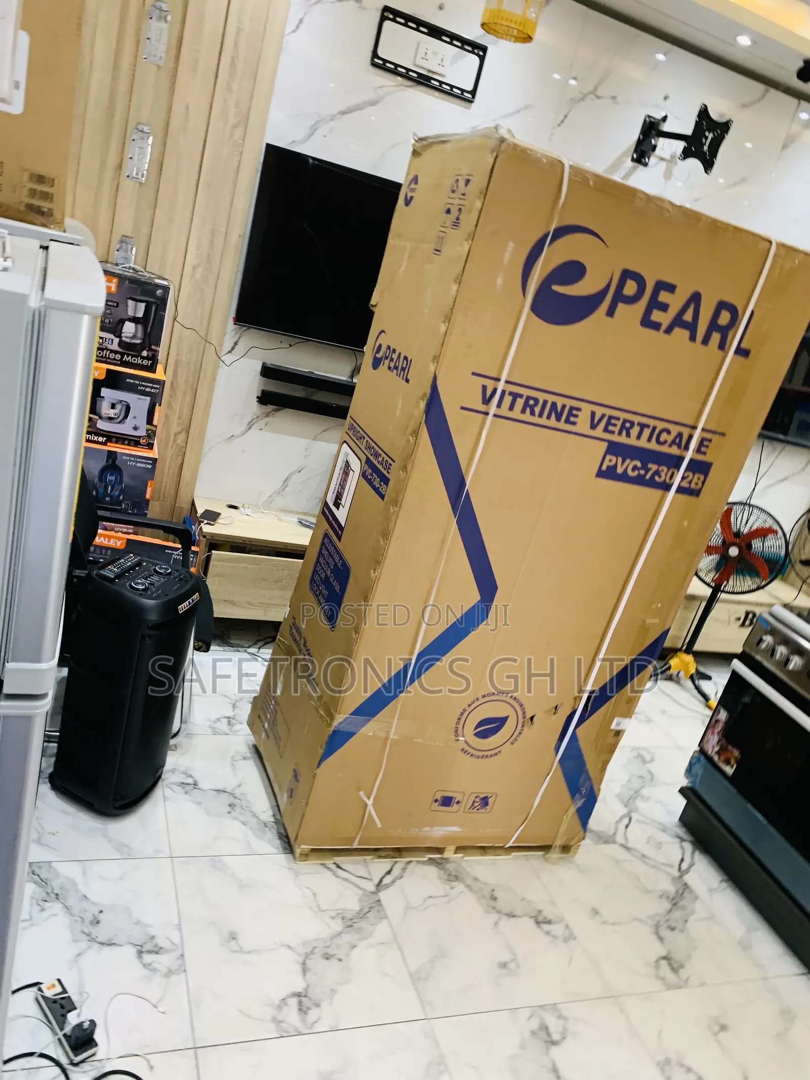 Secure Good Pearl 610liters Double Door Display Fridge PVC-730-2b