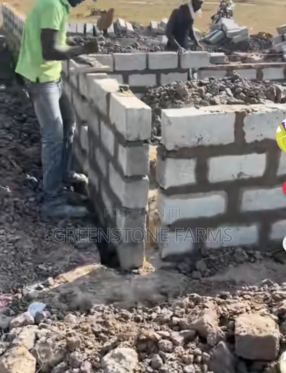 3 Plots Of Land With Footings By The Roadside Around Sege