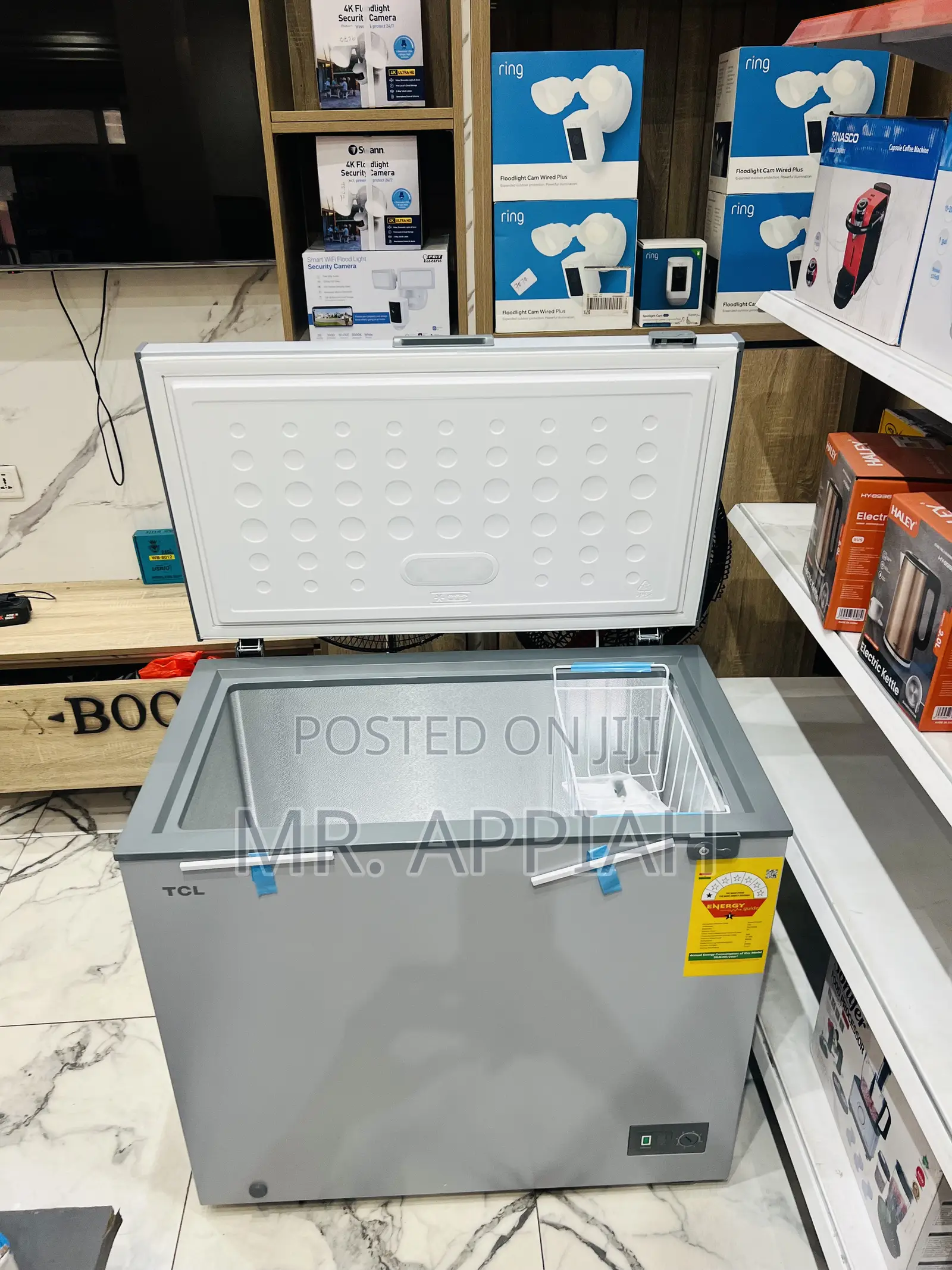 Get Affordable TCL 200l Single Door Chest Freezer(Gray) 