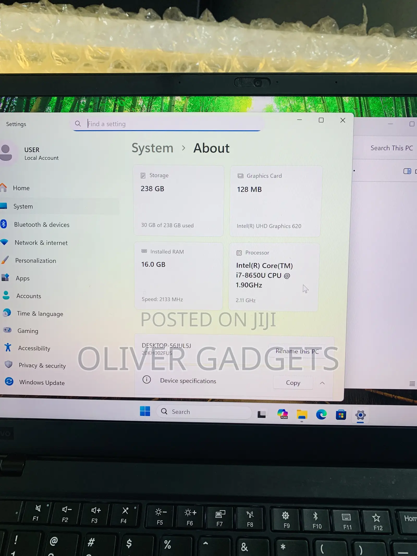 Laptop Lenovo ThinkPad X1 Carbon 16GB Intel Core i7 SSD 256GB