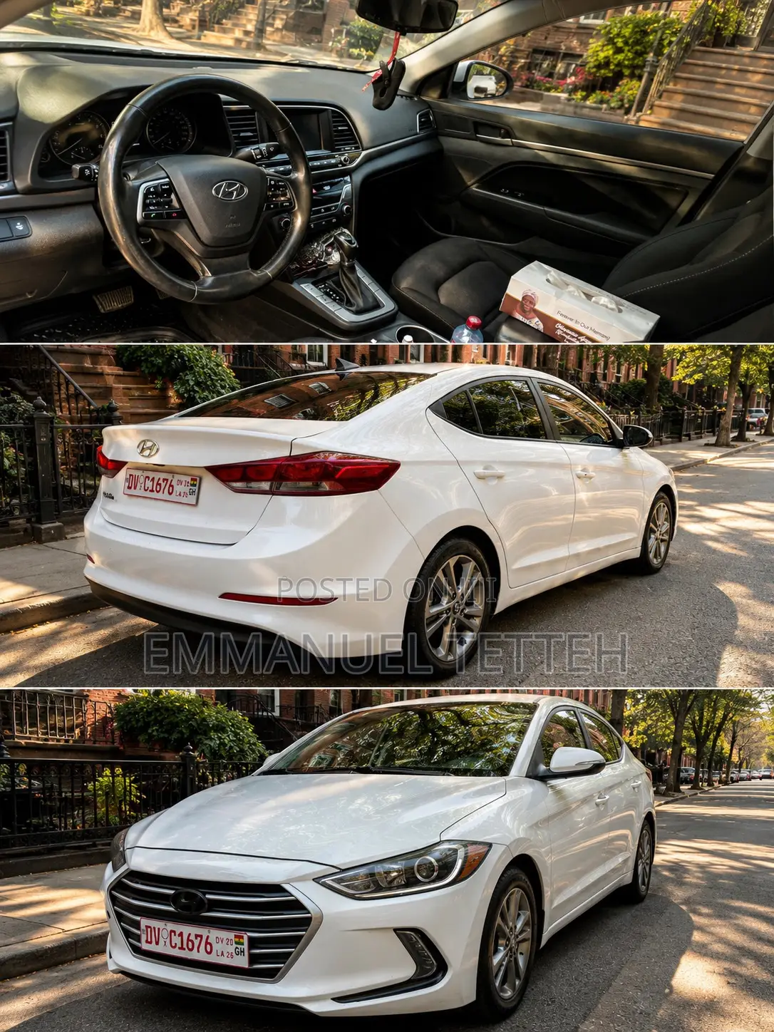 Hyundai Elantra Value Edition Sedan FWD (2.0L 4cyl 6A) 2017 White
