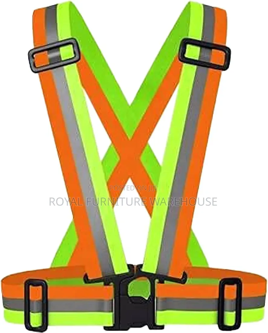 Elastic Straps (High-visibility Tricolor Reflective Safety Cross Belt)