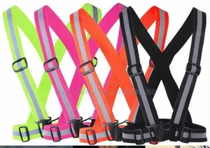 Elastic Straps (High-visibility Tricolor Reflective Safety Cross Belt)