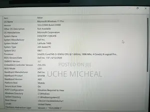 Laptop Dell Latitude 7400 8GB Intel Core i5 SSD 512GB