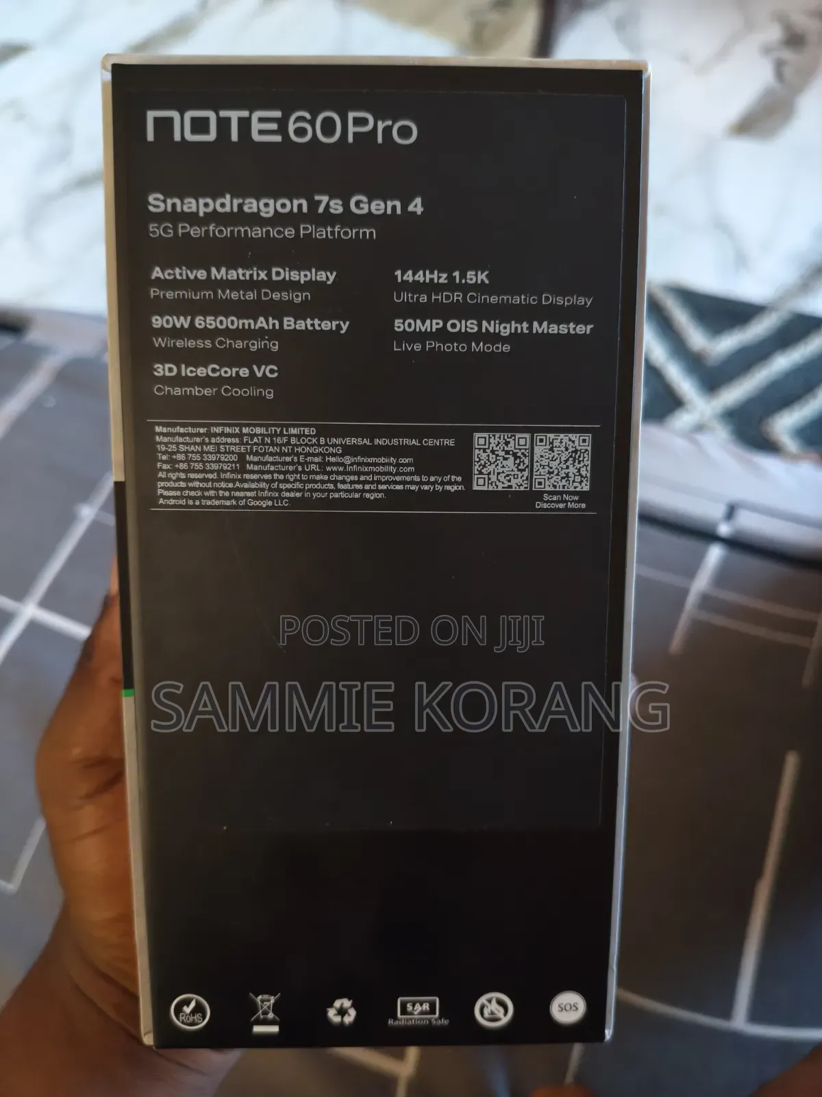 New Infinix Note 60 Pro 256 GB Orange