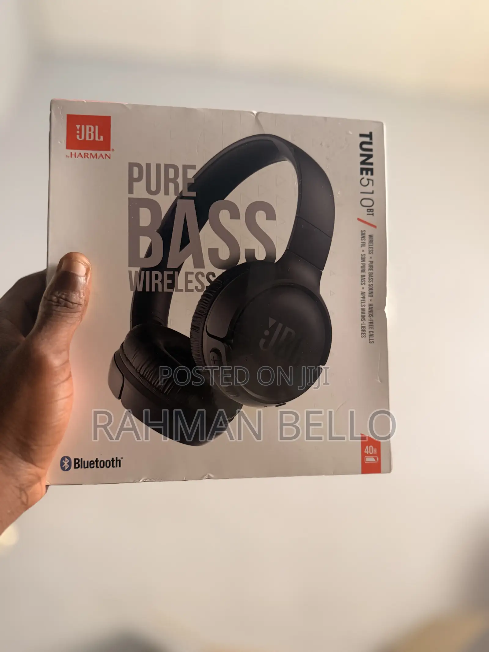 Brand New JBL Tune 510bt Wireless Headphones - Pure Bass