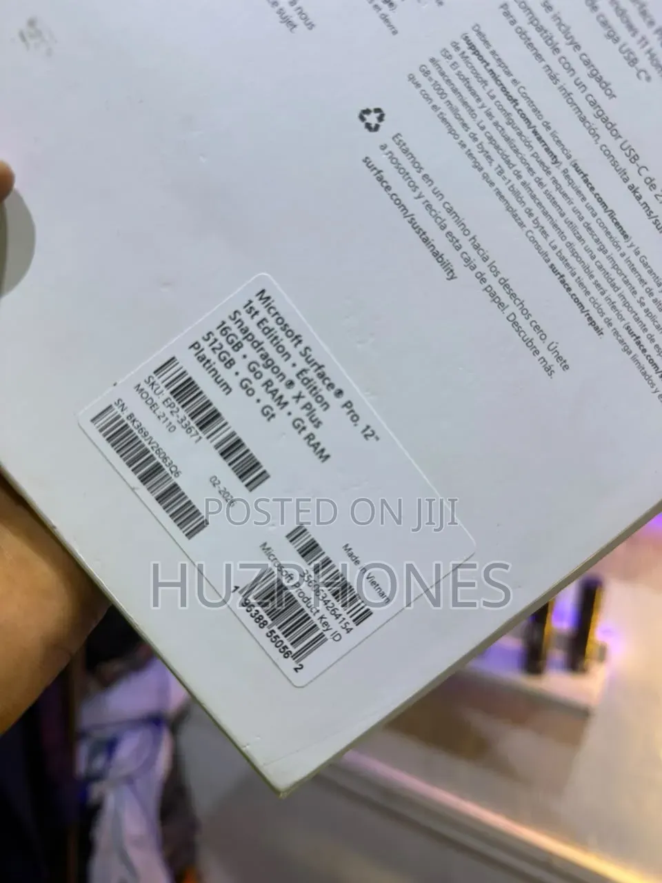 New Microsoft Surface Pro 16GB Qualcomm Snapdragon X Plus HDD+SSD 512GB