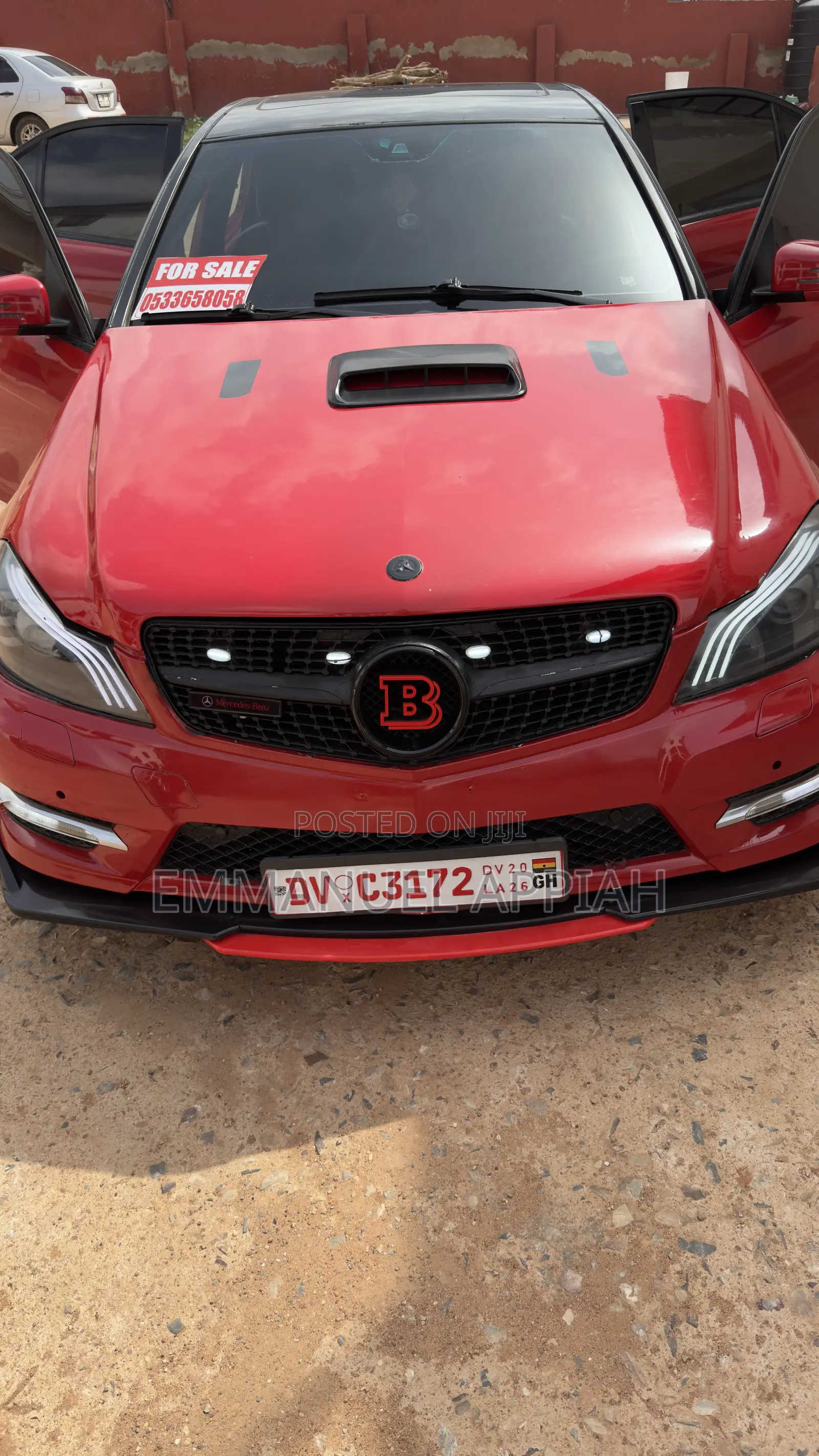 Mercedes-Benz C250 2014 Red