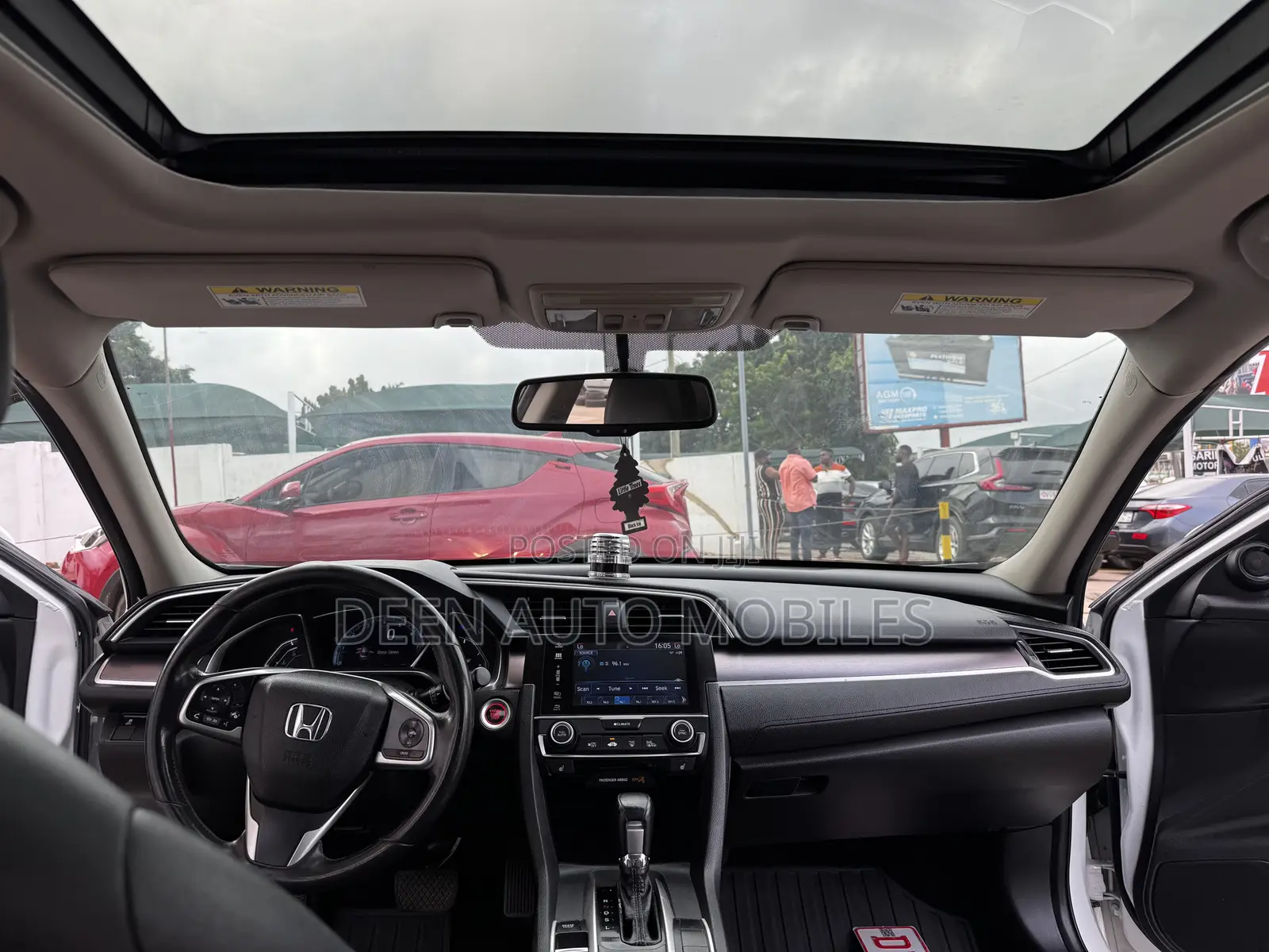 Honda Civic EX-L Sedan 2018 White