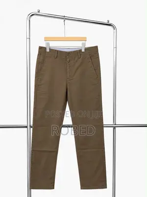 None Stretch Khaki Trousers