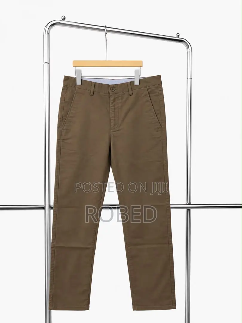 None Stretch Khaki Trousers
