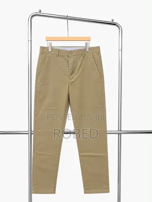 None Stretch Khaki Trousers