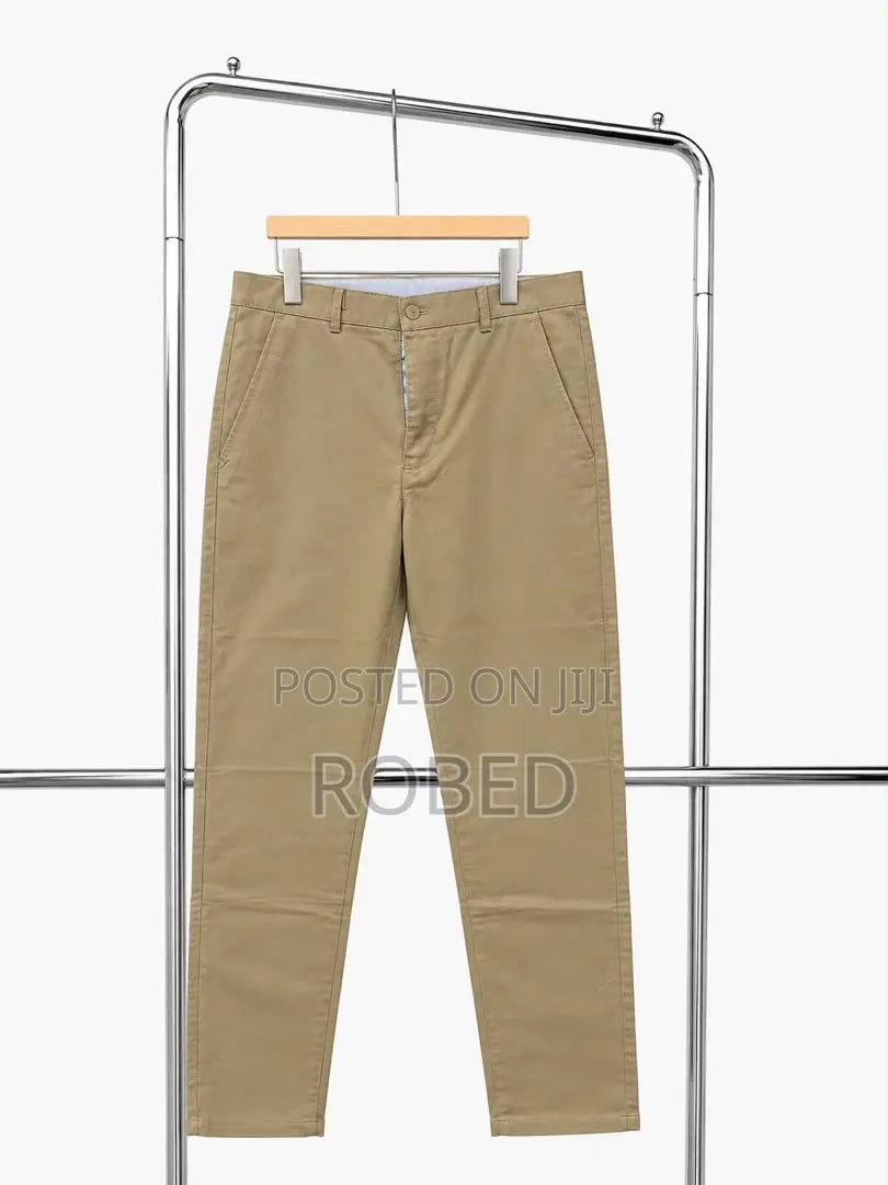 None Stretch Khaki Trousers