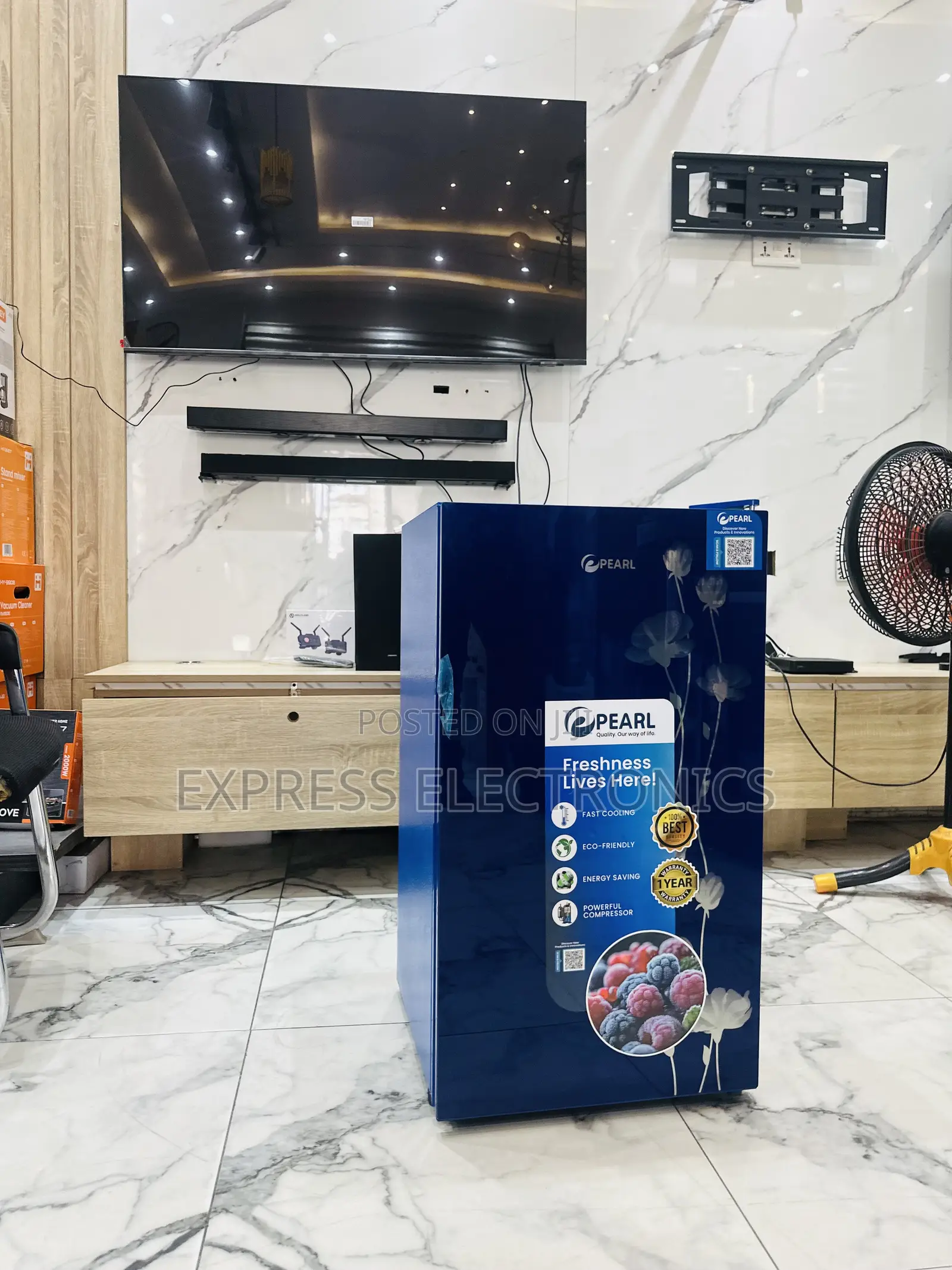 Get a New Blue Table Top Fridge Pearl Mimi Fridge