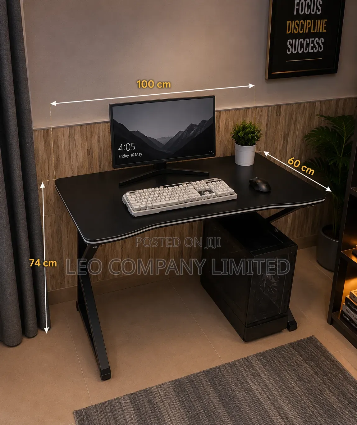 Modern Office/Gaming Desk 100cm – Strong Stylish Computer Table