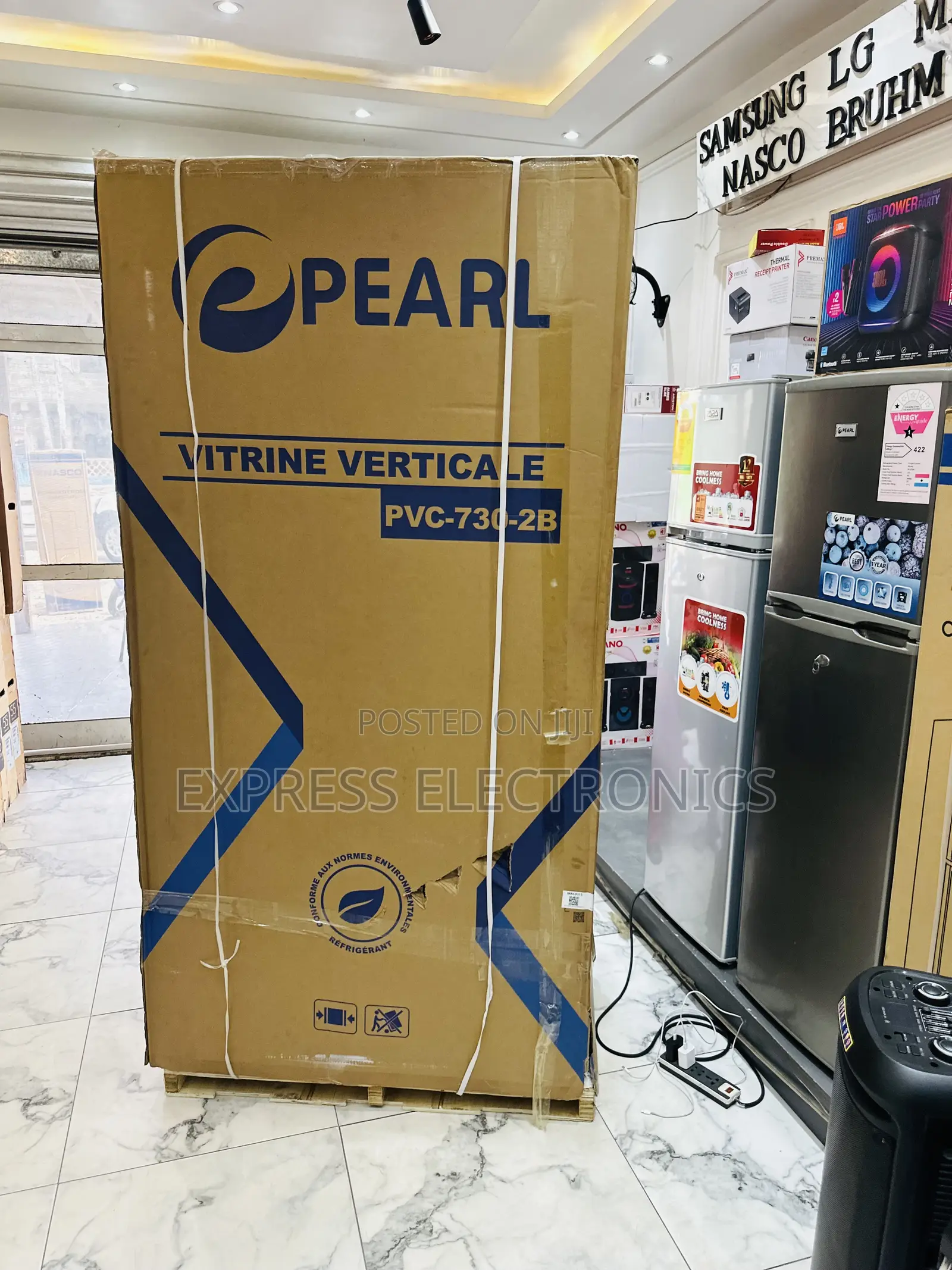 Get a PVC-730-2b Double Door Display Fridge Pearl