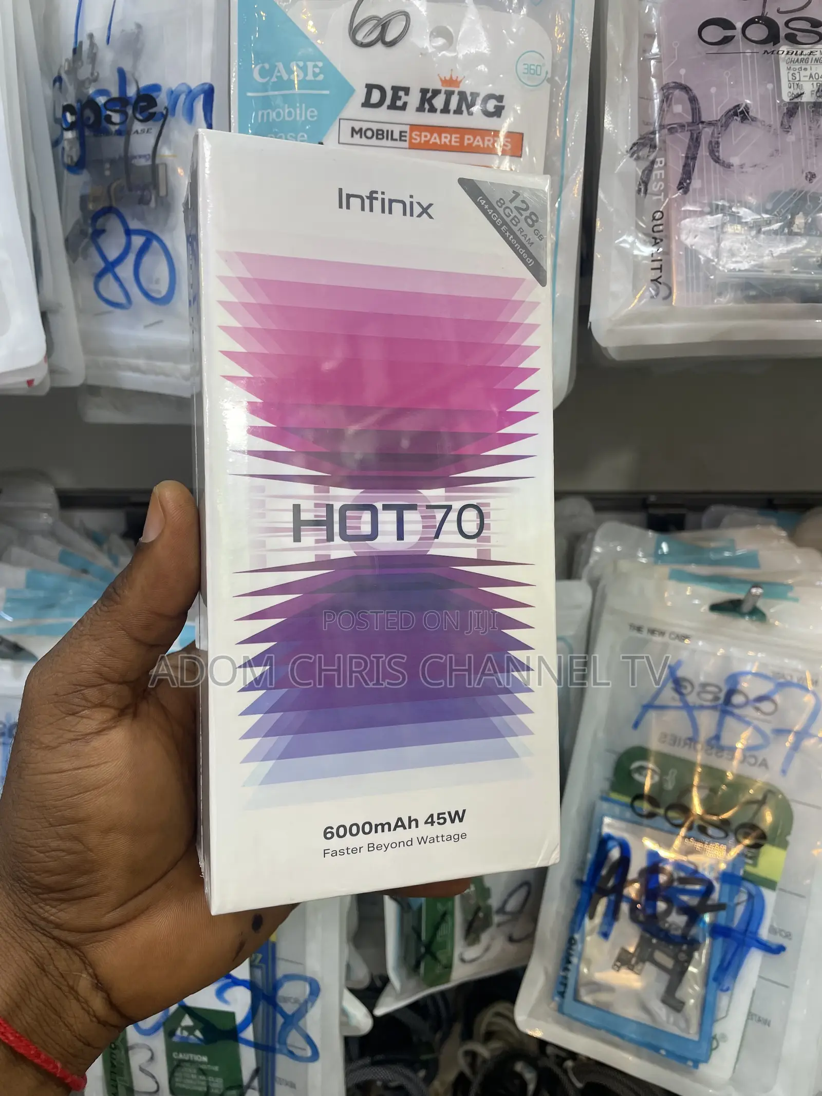 New Infinix Hot 70 128 GB Black