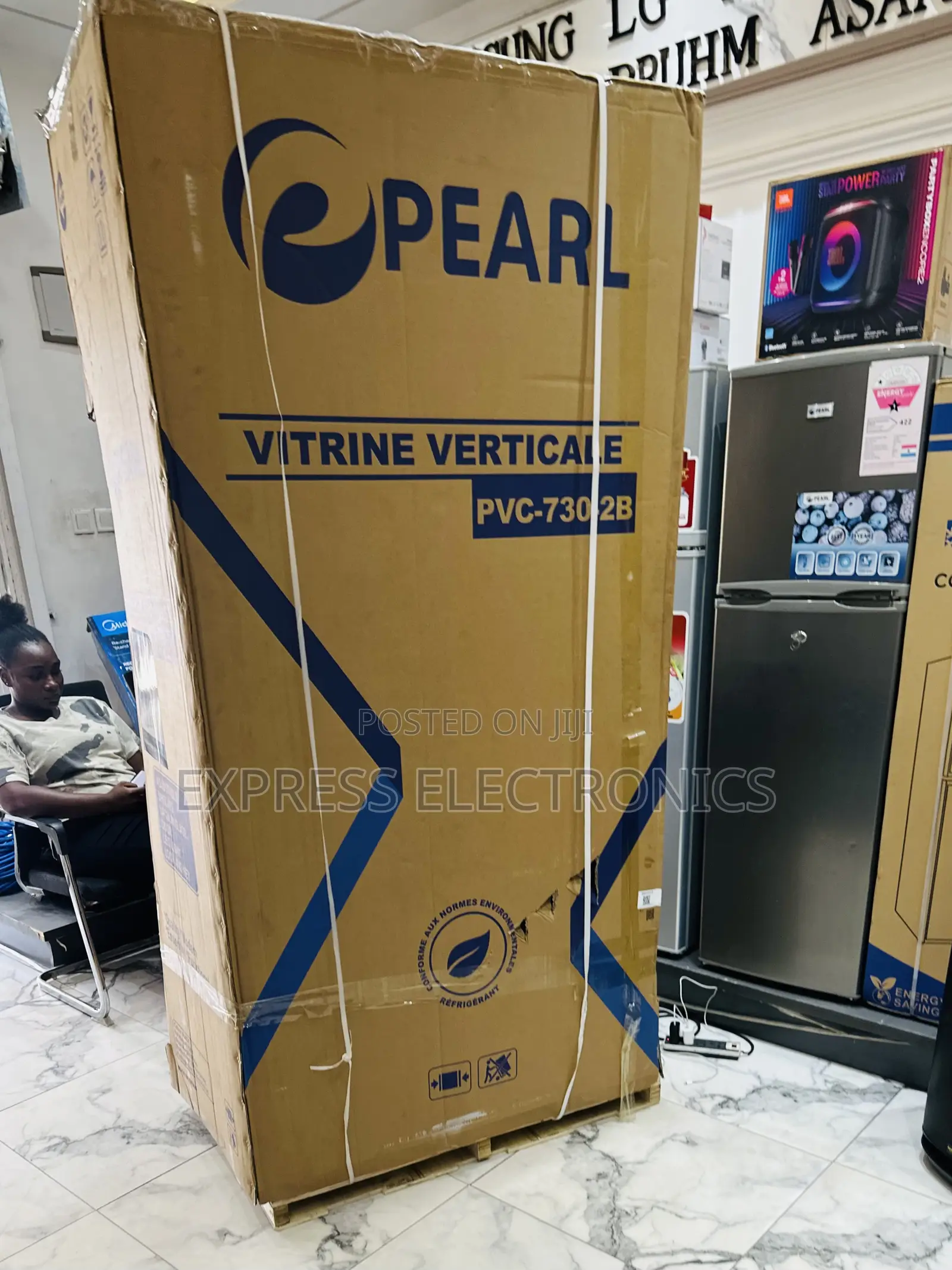 Get the New White Two Door Pearl PVC-730-2b Display Fridge