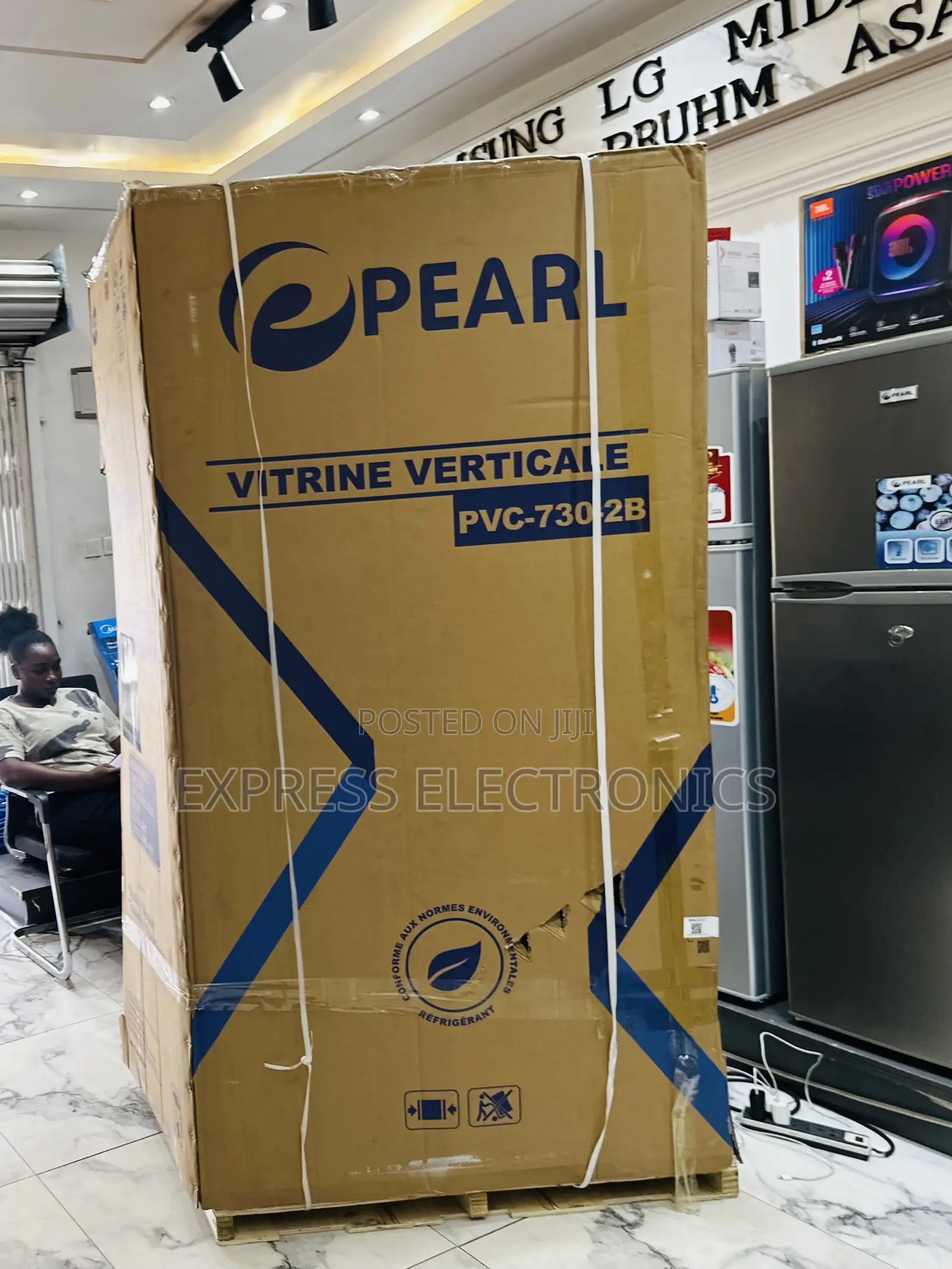 Zealous Sleek PVC-730-2b Display Fridge Pearl