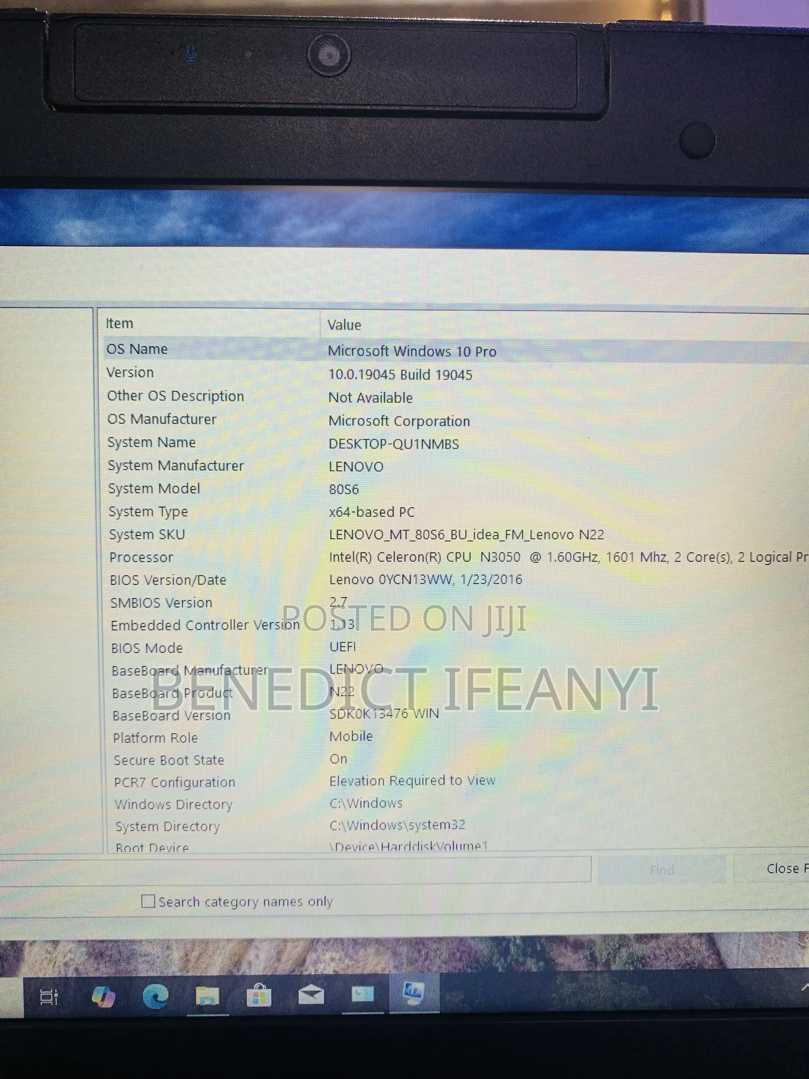 Laptop Lenovo N22 Winbook 4GB Intel SSD 256GB