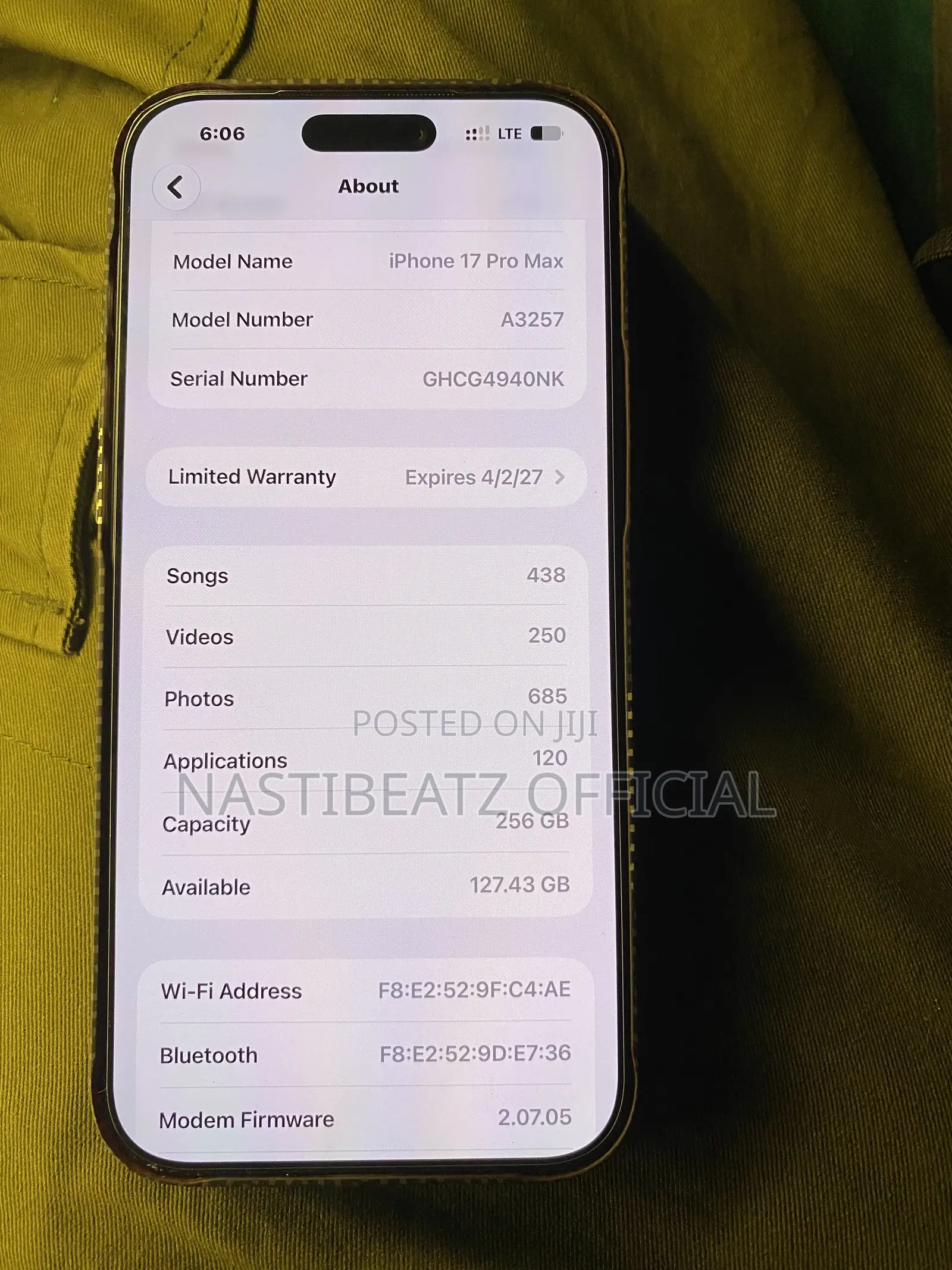 Apple iPhone 17 Pro Max 256 GB Blue