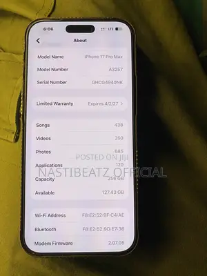 Apple iPhone 17 Pro Max 256 GB Blue