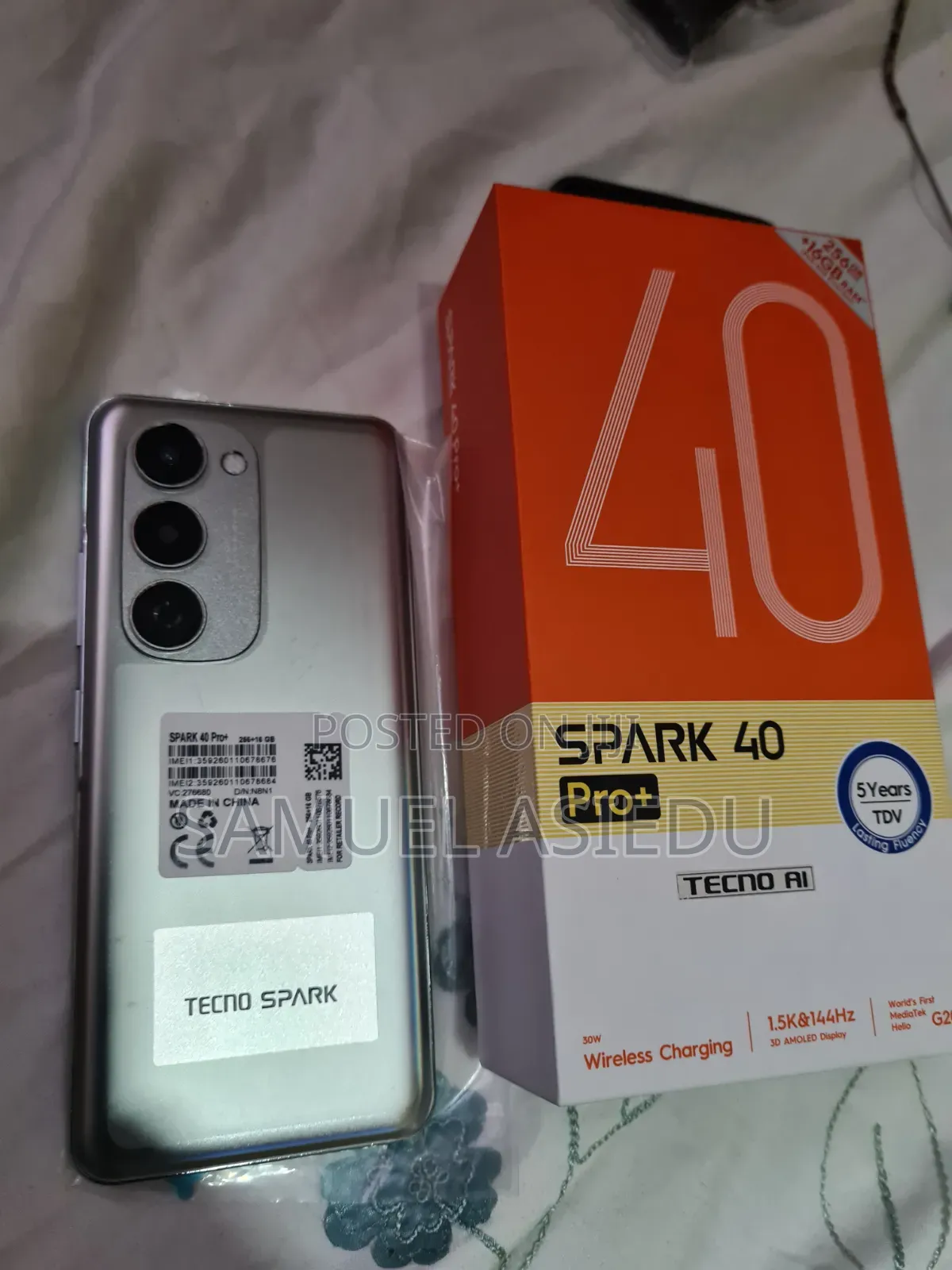 New Tecno Spark 40 Pro+ 256 GB Gray