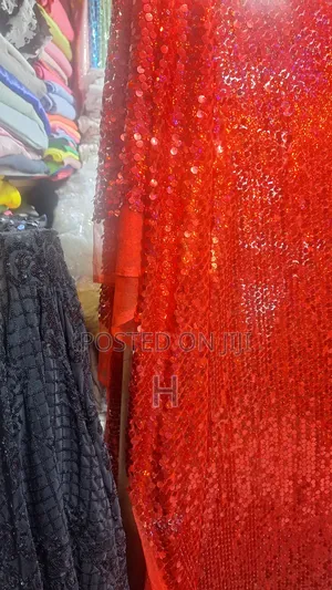 Lace,Suede and Sequin Fabric