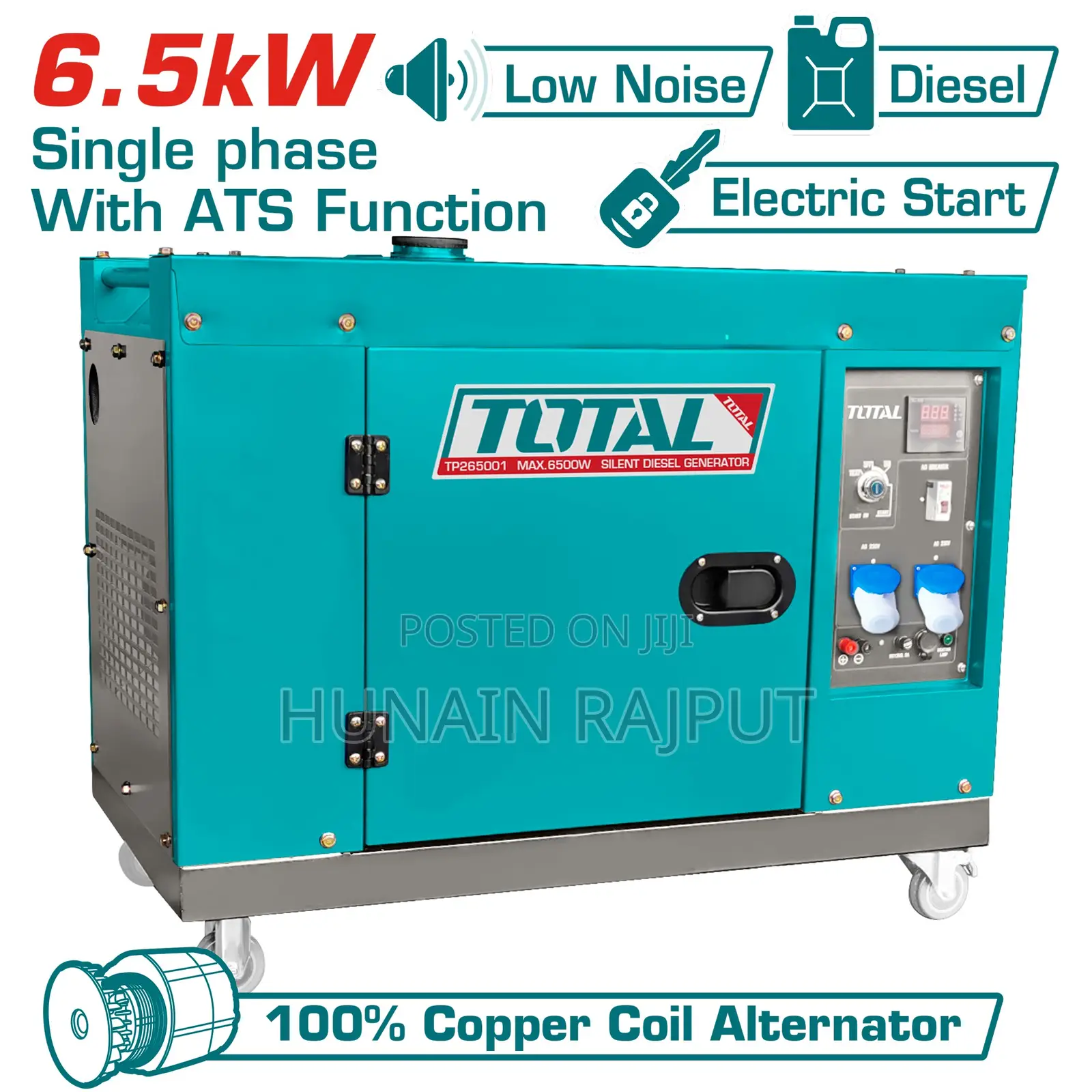 Total Silent Diesel Generator 6.5 Kw