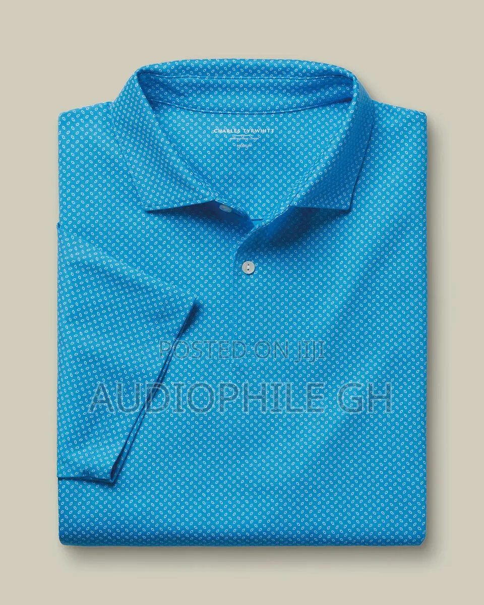 Charles Tyrwhitt Geo Printed Performance Polo Shirt
