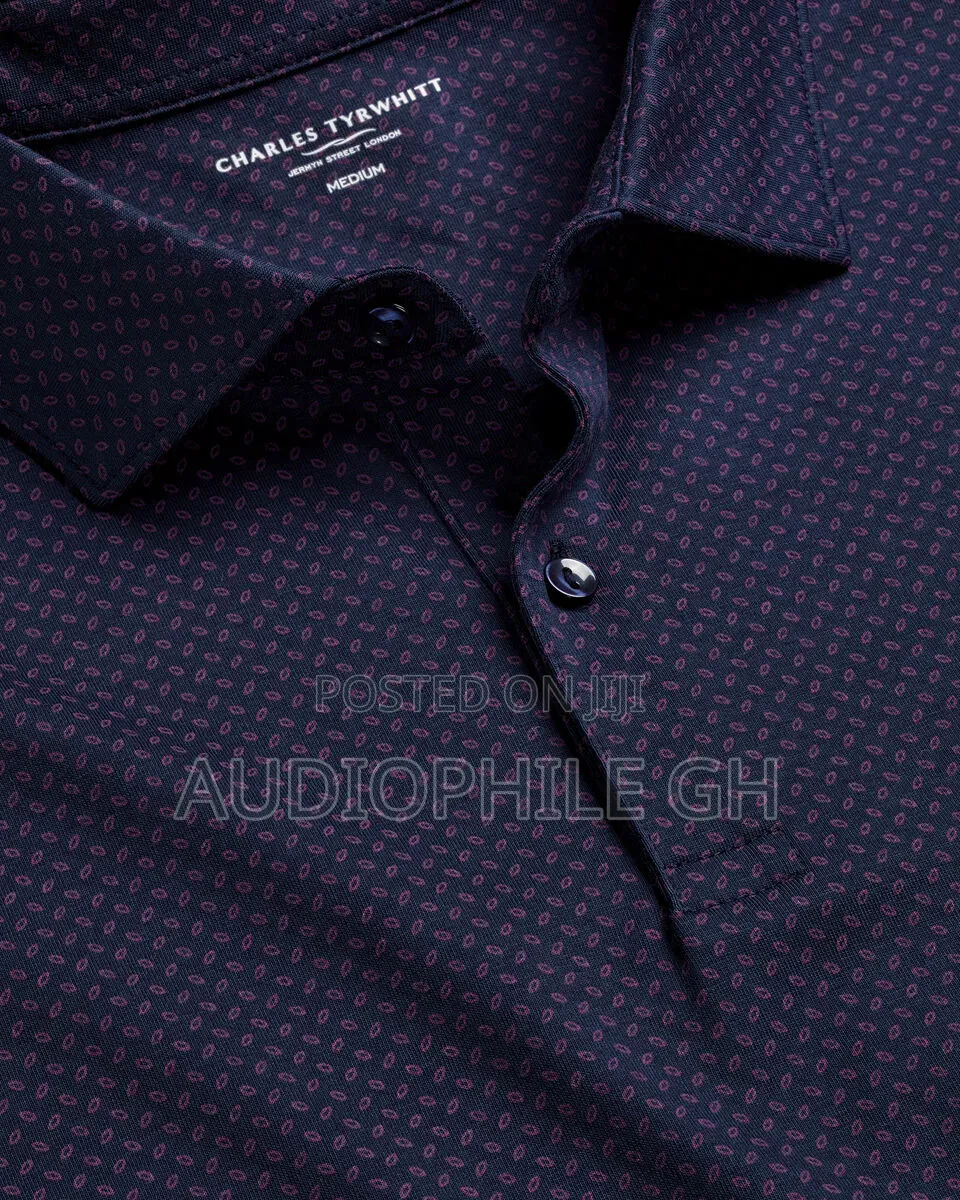 Charles Tyrwhitt Geo Printed Performance Polo Shirt