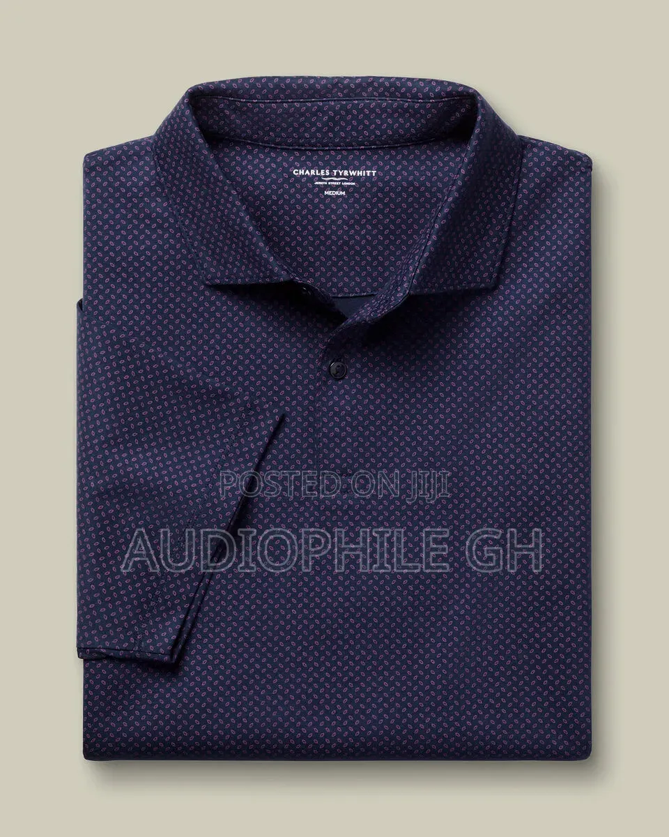 Charles Tyrwhitt Geo Printed Performance Polo Shirt
