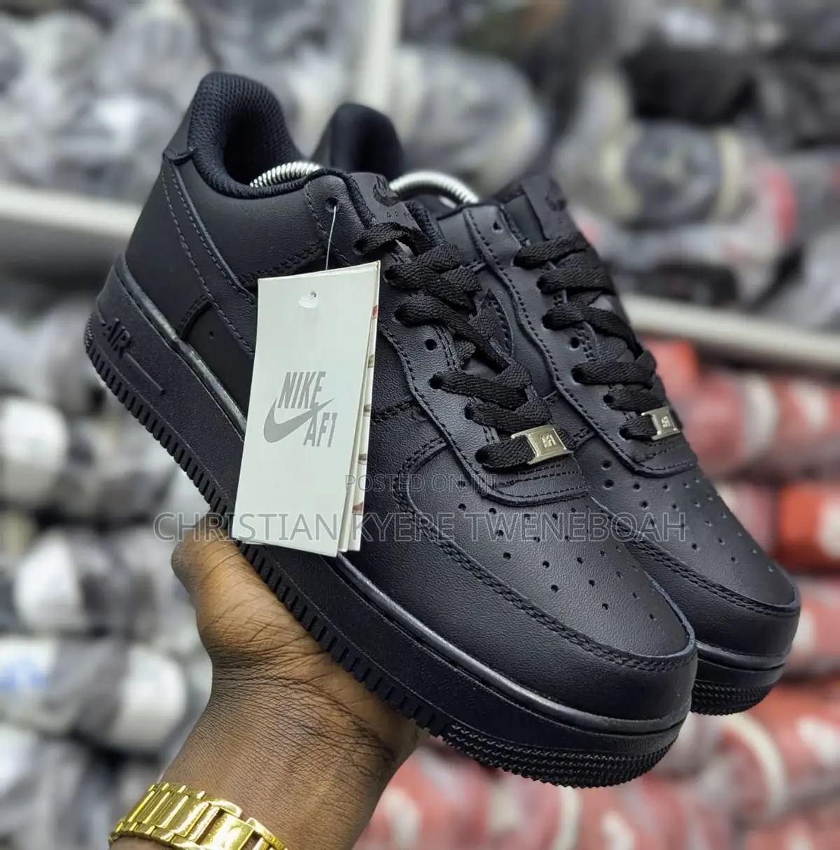 Air Force 1 Black and White